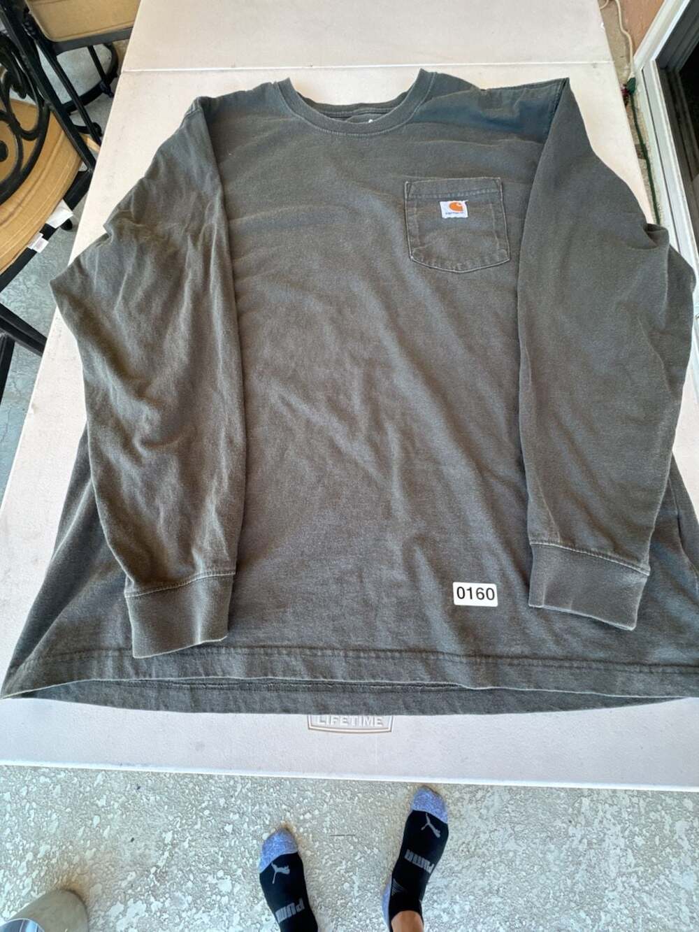 Carhartt Men's K126 Loose Fit Heavyweight Long-Sleeve Pocket T-Shirt